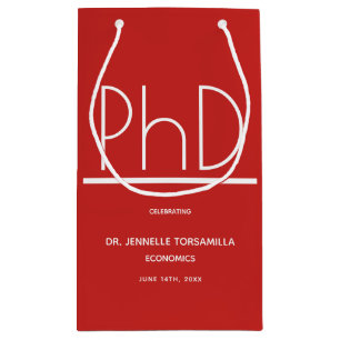 Petit Sac Cadeau Diplôme de doctorat Partie de graduation