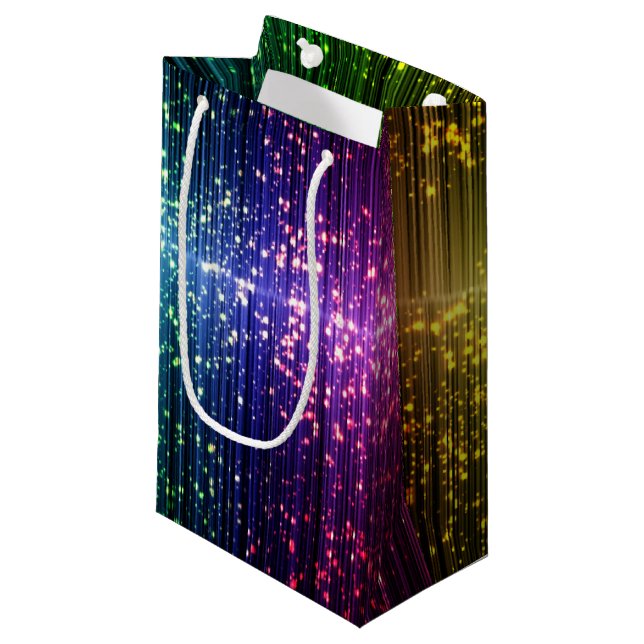 Petit Sac Cadeau Disco Tinsel (Devant Angle)