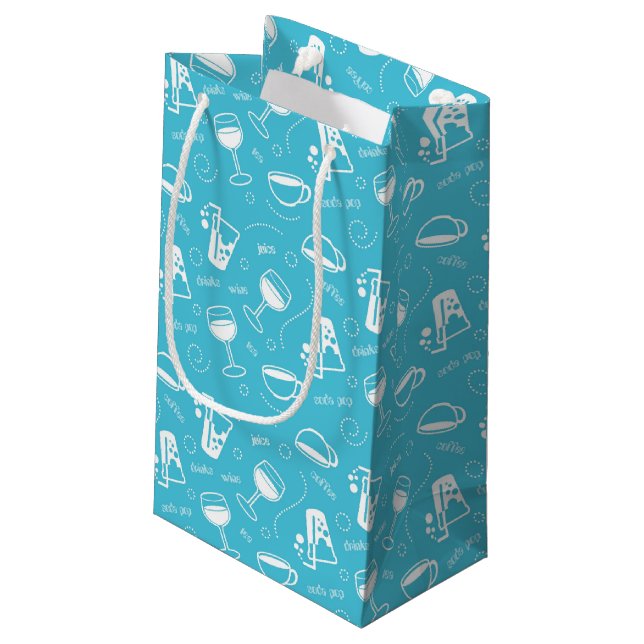 Petit Sac Cadeau Diverses boissons (Dos Angle)