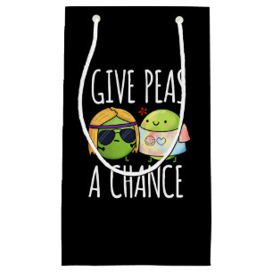 Petit Sac Cadeau Donnez Aux Pois Une Chance Drôle Hippie Peas Pun D