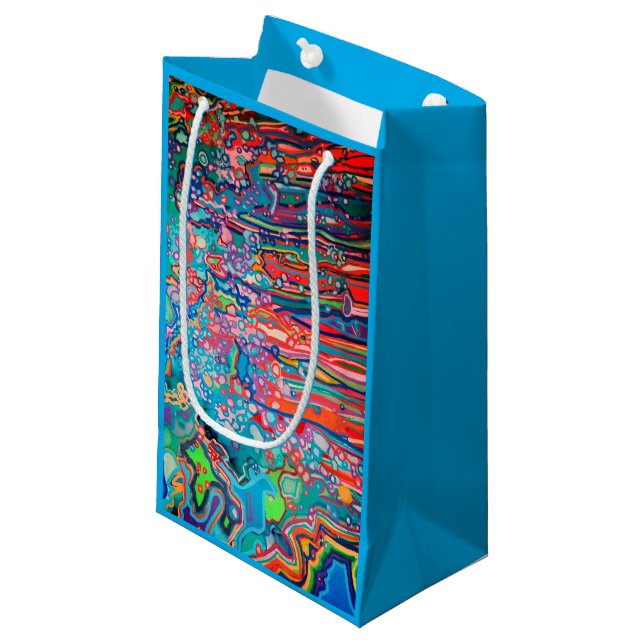 Petit Sac Cadeau Doodle (Devant Angle)