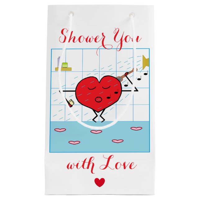 Petit Sac Cadeau Douche d'amour : (Devant)