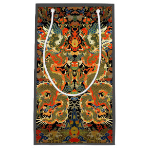 Petit Sac Cadeau Dragon asiatique chinois Art coloré