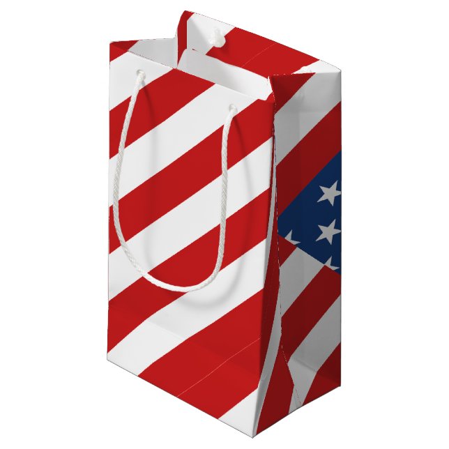 Petit Sac Cadeau Drapeau américain classique (Devant Angle)