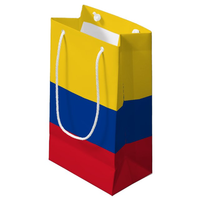 Petit Sac Cadeau Drapeau Colombie - Bandera De Colombia (Devant Angle)