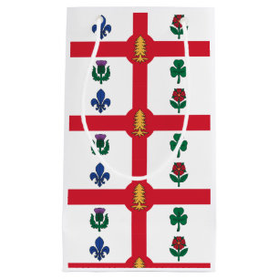 Petit Sac Cadeau Drapeau de Montréal (Québec)