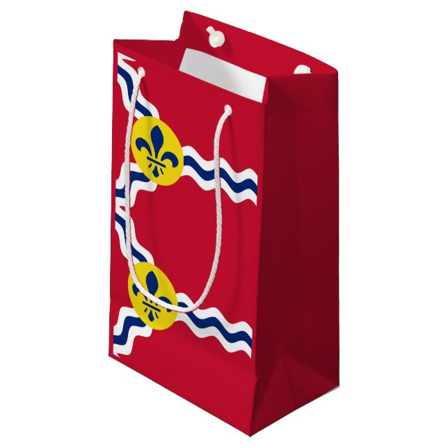 Petit Sac Cadeau Drapeau de St Louis, Missouri (Devant Angle)