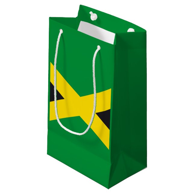 Petit Sac Cadeau Drapeau jamaïcain (Devant Angle)