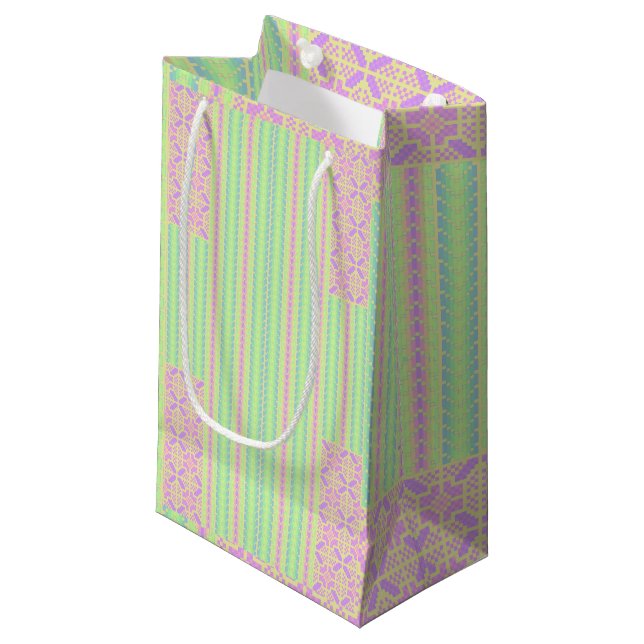 Petit Sac Cadeau Easter Pastel Cross Design Gift Bag (Devant Angle)