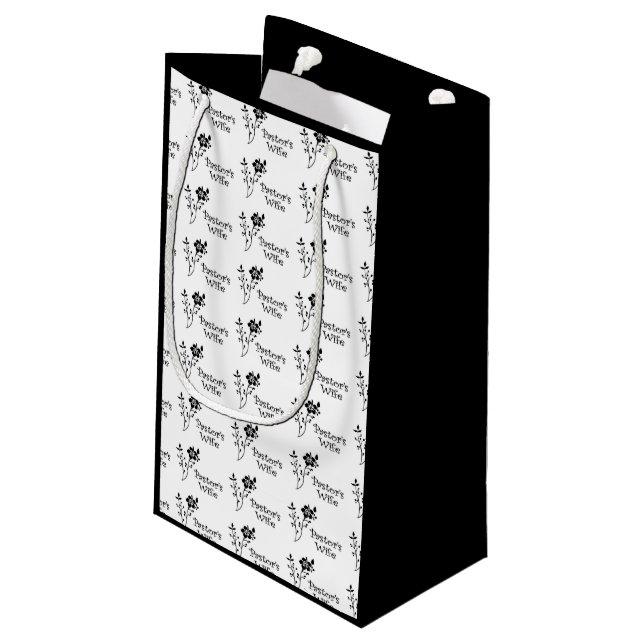 Petit Sac Cadeau Élégance d'épouse de pasteurs (Dos Angle)