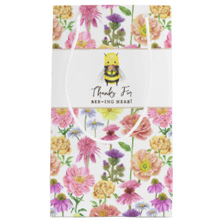 Petit Sac Cadeau Elégant Bee et Baby shower Fleur sauvage Favoriser