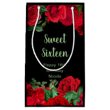 Élégantes roses rouges fleurs Sweet Sixteen