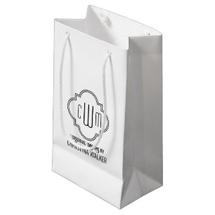 Petit Sac Cadeau Emballage initial de l'entreprise Quatrefoil maroc