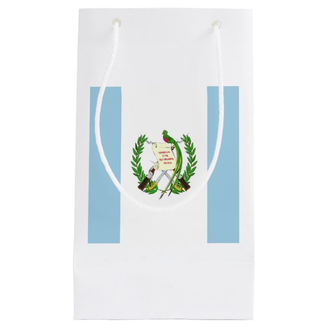 Petit Sac Cadeau Emblème du drapeau guatémaltèque (Devant)