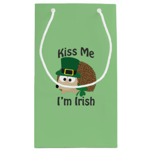 Petit Sac Cadeau Embrasse-moi Je suis un hérisson irlandais