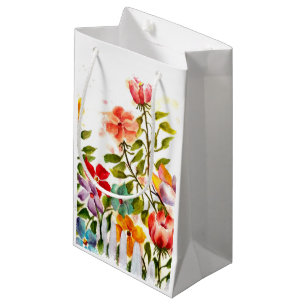 PETIT SAC CADEAU EMPREINTES DE PATTES DERRIÈRE LA CLÔTURE