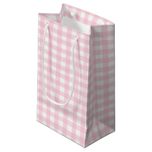 Petit Sac Cadeau En vichy rose 1