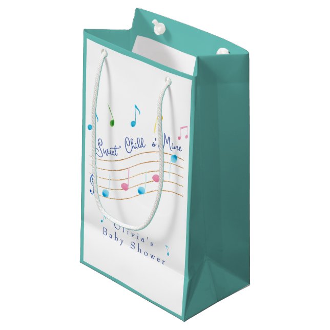 Petit Sac Cadeau Enfant doux de mon Baby shower musical (Devant Angle)