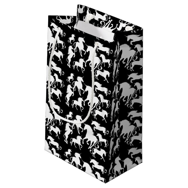 Petit Sac Cadeau ensemble de licornes (Dos Angle)
