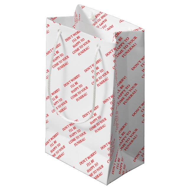 PETIT SAC CADEAU ENTERREMENT (Devant Angle)