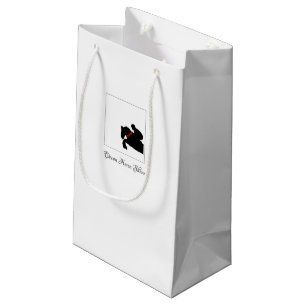 Petit Sac Cadeau Équestre Cheval Show Rider Jumper Red Roses