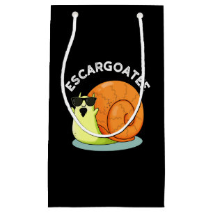 Petit Sac Cadeau Escargoate Funny Snail Escargot Pun Dark BG