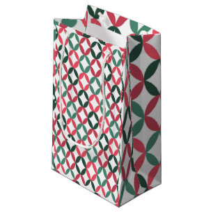 Petit Sac Cadeau Espace positif et négatif - Turquoise et rose