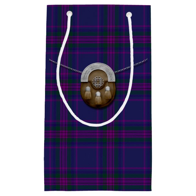 Petit Sac Cadeau Esprit de tartan et d'escarcelle de l'Ecosse (Devant)