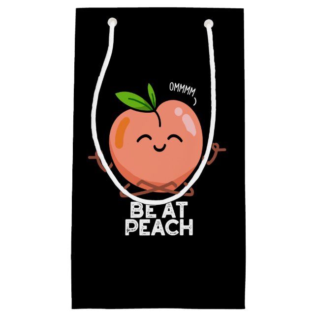 Petit Sac Cadeau Être à la pêche Funny Fruit Pun Dark BG (Devant)