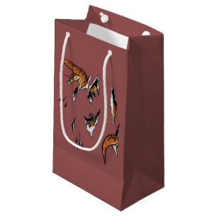 Petit Sac Cadeau Évasion de vélociraptor