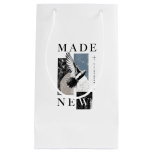 Petit Sac Cadeau Fait Nouveau 2 Corinthiens 5:17 Baptême Dove Bruta