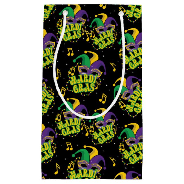 Petit Sac Cadeau Festive Mardi Gras (Devant)