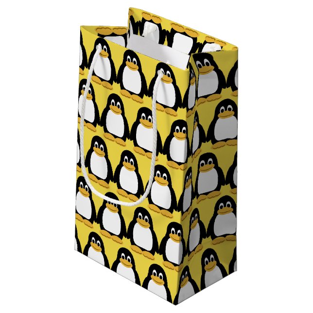 Petit Sac Cadeau Fête d'anniversaire animale de zoo de Penquin (Dos Angle)