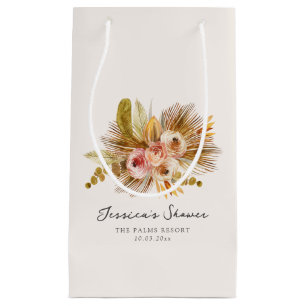 Petit Sac Cadeau Fête des mariées Vintage florale tropicale
