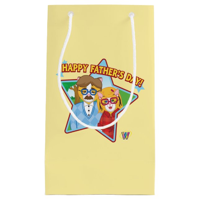 Petit Sac Cadeau Fête des pères heureuse ! (Devant)