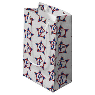 Petit Sac Cadeau Fête du 14 juillet scintillante