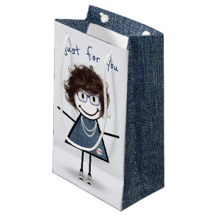 Petit Sac Cadeau Fille Bonhomme Allumette En Baskets