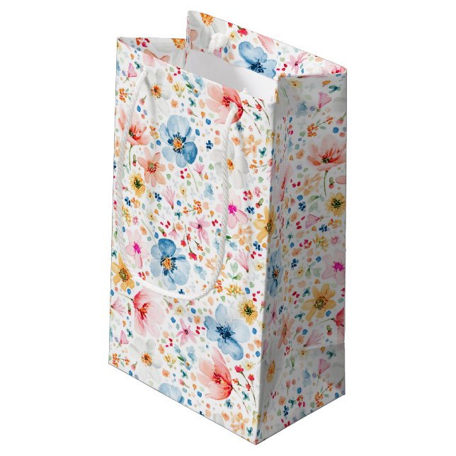 Petit Sac Cadeau Fleur sauvage Élégant Romantique Favoris Été (Dos Angle)