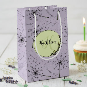Petit Sac Cadeau Fleur Sauvage Violette Délicate Baisers de Pissenl