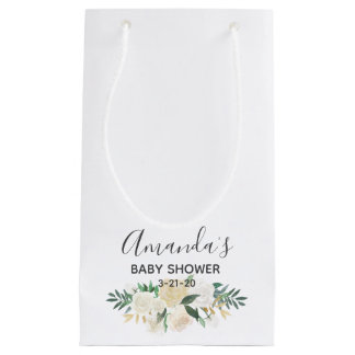 Petit Sac Cadeau Fleurs de baby shower