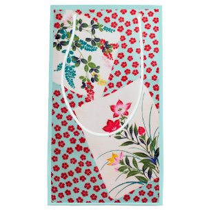 Petit Sac Cadeau Fleurs, design japonais