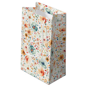 Petit Sac Cadeau Fleurs sauvages Élégants Cadeaux Romantiques d'Aut
