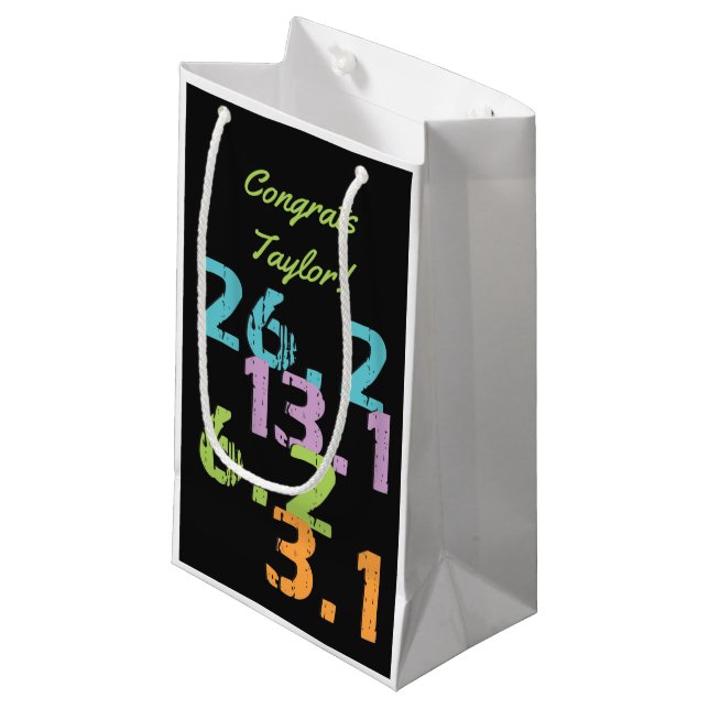 Petit Sac Cadeau fonctionnement de distances de coureur orienté (Devant Angle)