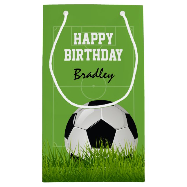 Petit Sac Cadeau Football Enfants Football Joyeux anniversaire, Pe