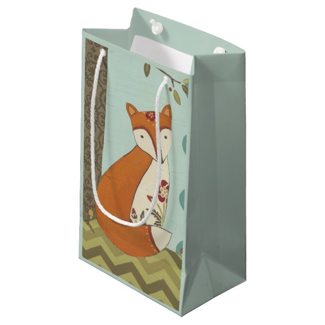 Petit Sac Cadeau Forêt III fantaisie (Devant Angle)