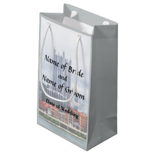 Petit Sac Cadeau Fournitures de Mariage de Pittsburgh PA Skyline