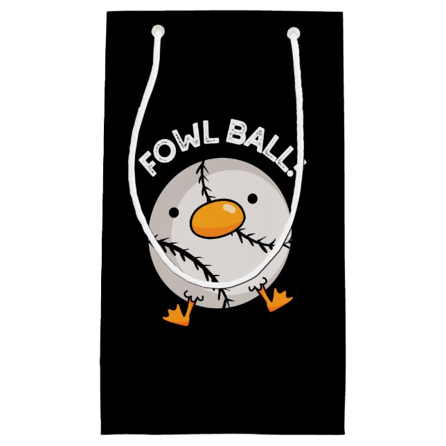 Petit Sac Cadeau Fowl Ball Funny Sport Pun Dark BG (Devant)