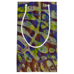 Petit Sac Cadeau Gabarit d'impression Gelli Art Abstrait
