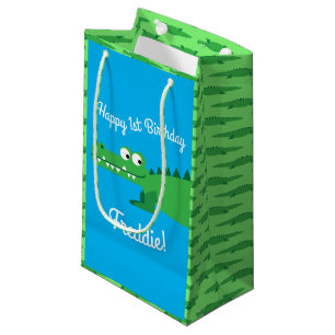Petit Sac Cadeau Gator Alligator Crocodile fête d'anniversaire