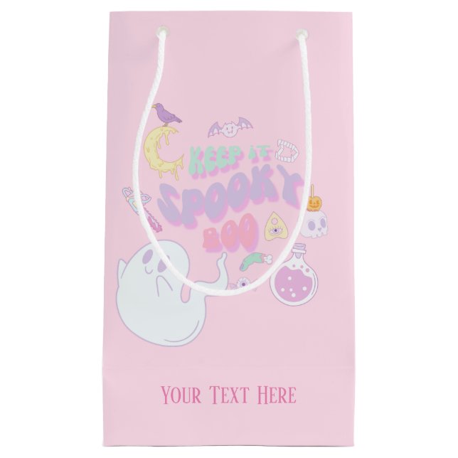 Petit Sac Cadeau Ghost & Gang Pastel Éffrayant mignon Halloween (Devant)